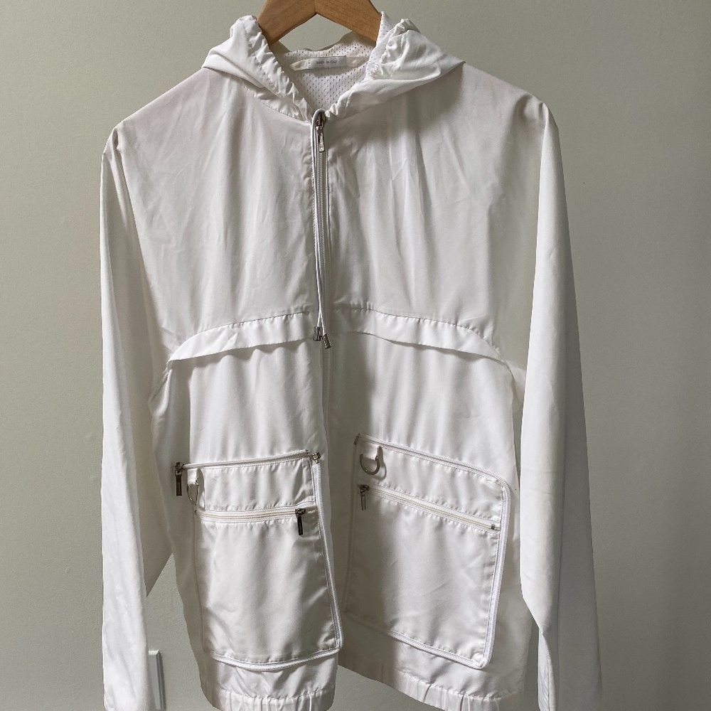 Jil Sander White Windbreaker